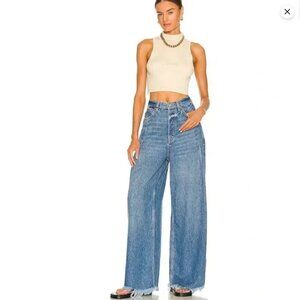 FREE PEOPLE We The Free Old West Slouchy Wide Leg Jeans 25 Short